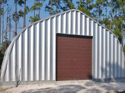 arch steel shed